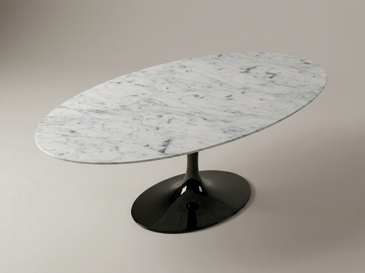 Mesa Nobile — imagem conceitual 2 da peça em Mármore Carrara